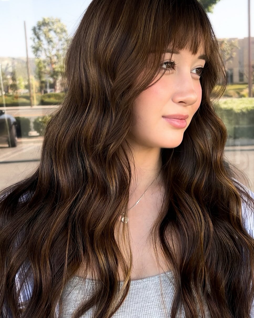 +golden hour brunette 🐆🍒🎱 
I love these summer colors 🌴 

#summer #haircolor #hair