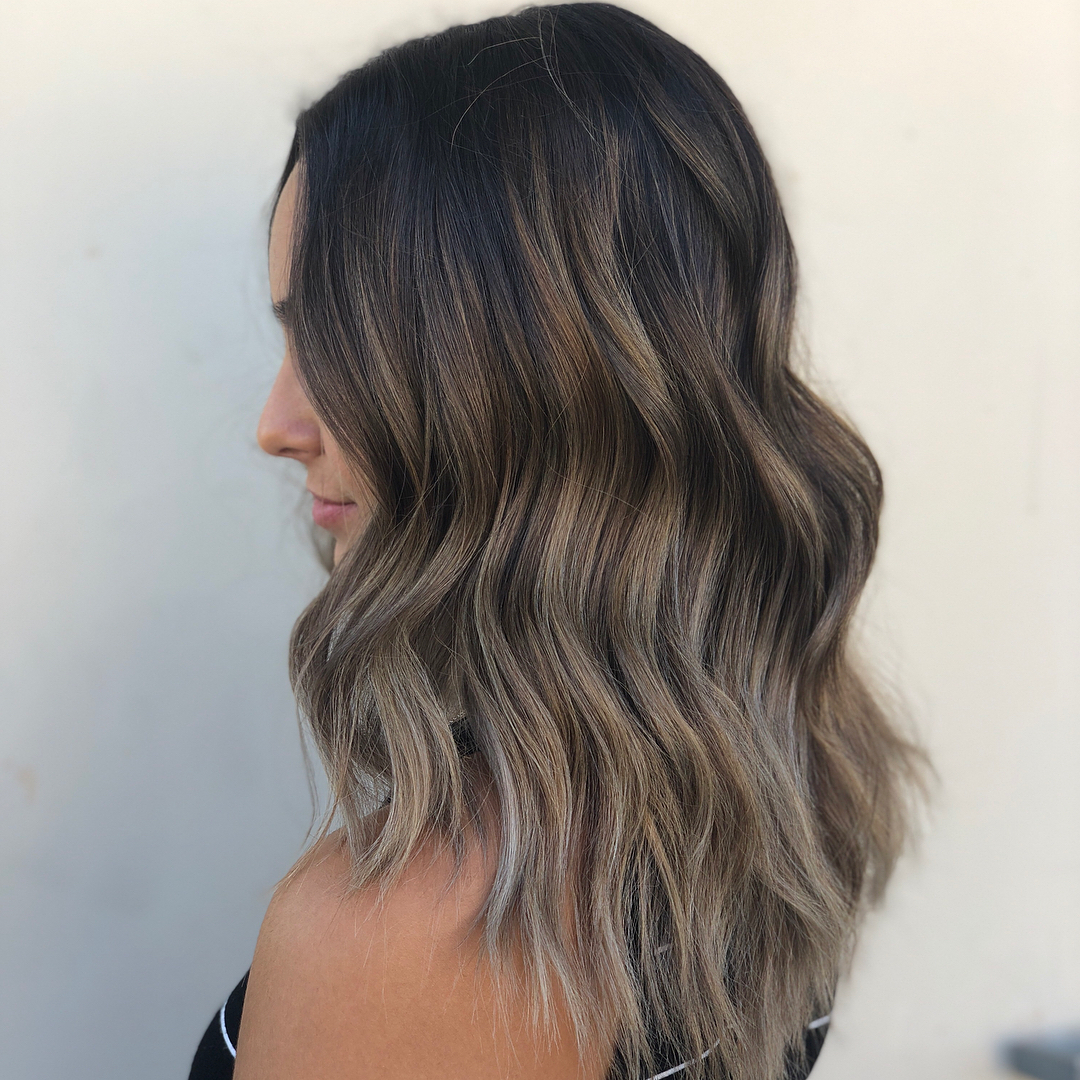 My beautiful client and her ashy toned balayage today 🤗