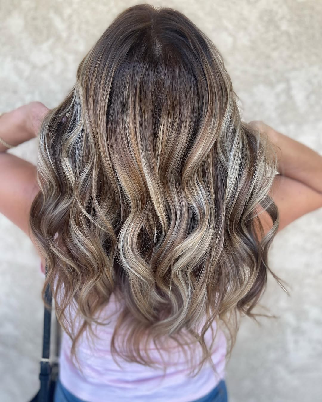 Balayage is to hair as pizza is to life! 
.
.
.
#balayage #balayagehighlights #highlights #teasylights #babylights #blendy #hair #hairgoals #summerhair #summercolor #livedinblonde #instahair #haircolor #hairinspiration #matrix #enjoy #orangecounty #orangecountyhairstylist #brea #fullerton #sunmervibes #summertrends #trends #instatrends
