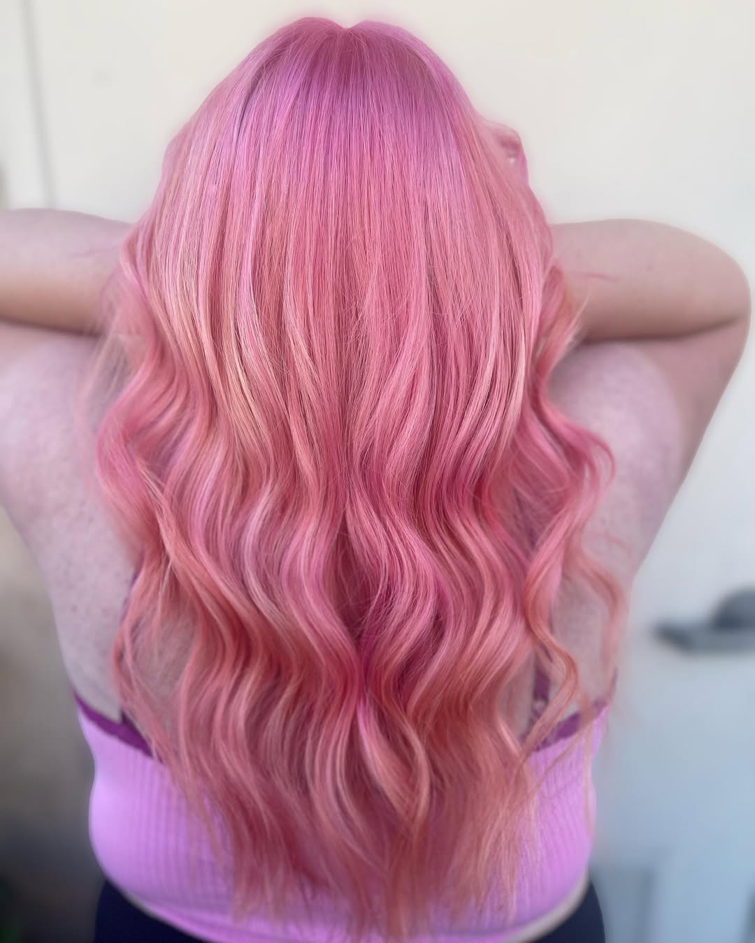 Whoever said blondes have more fun obviously never had pink hair 🎀
.
.
.
#pinkhair #pink #pinkhairdontcare #pinkhaircolor #pravana #pravanavivids #hair #haircolor #hairtransformation #beforeandafter #instahair #instacolor #instagood #bubblegumpink #cutehair #beachwaves #salonlife #orangecounty #brea #ocstylist