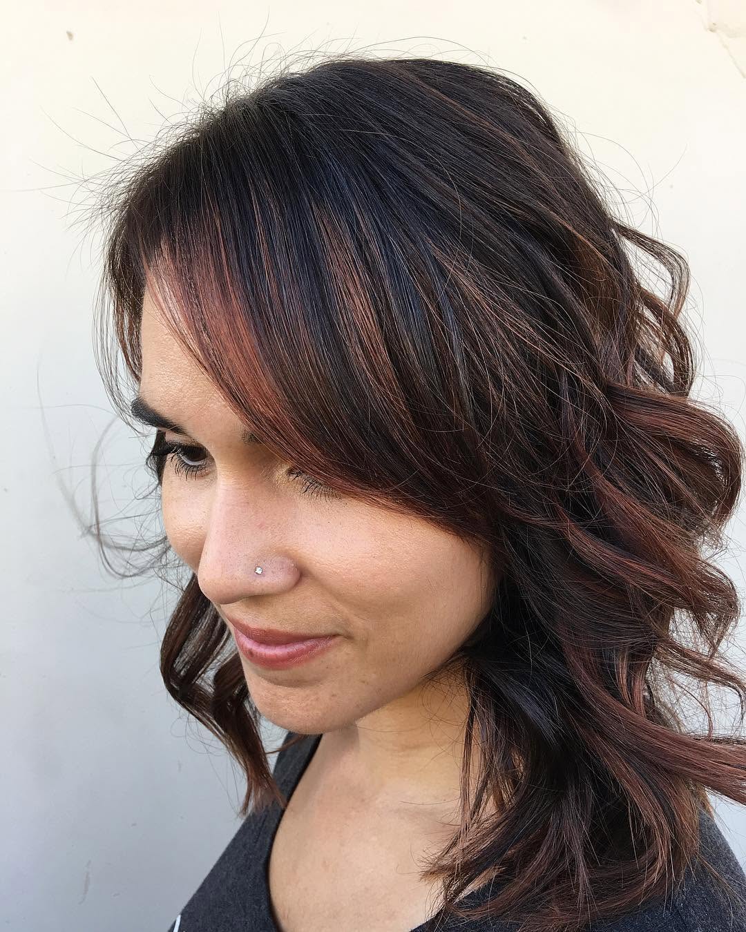 Who says you have to go blonde for summer? I’m still swooning over this Copper Balayage from Saturday! 💋 #hairbynoellelucy