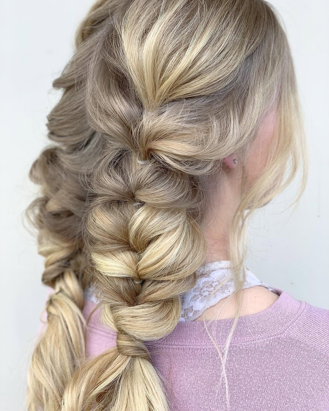 Anybody else Googly-Eyed over these Boho Piggies?! 😍🤪🤩 Shout out to @designmehair products for their Amazing Puff Me. 💕 #hairbynoellelucy